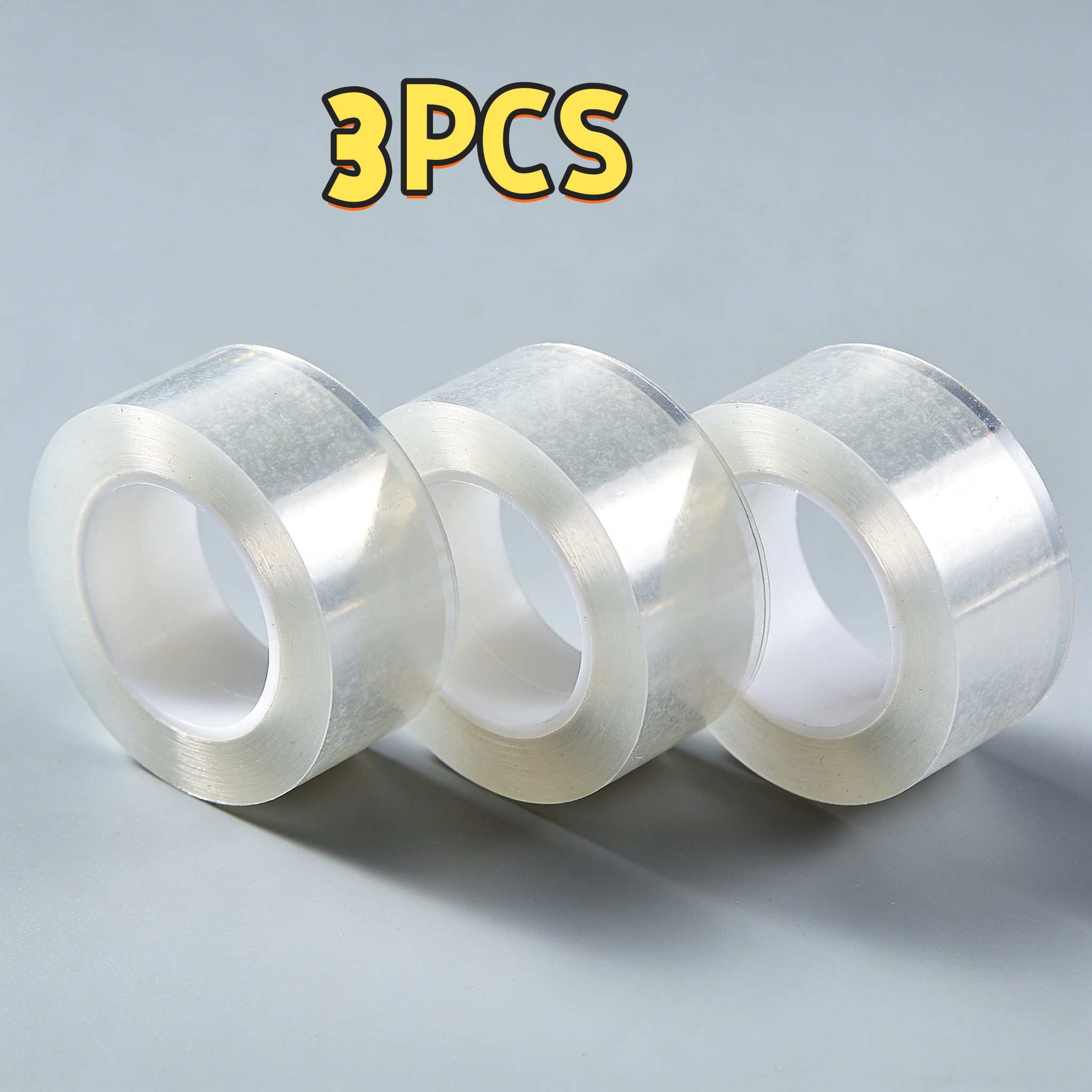 nano tape   set   in 3 roll and 6 roll   1 meter long 2cm wide transparent and traceless
