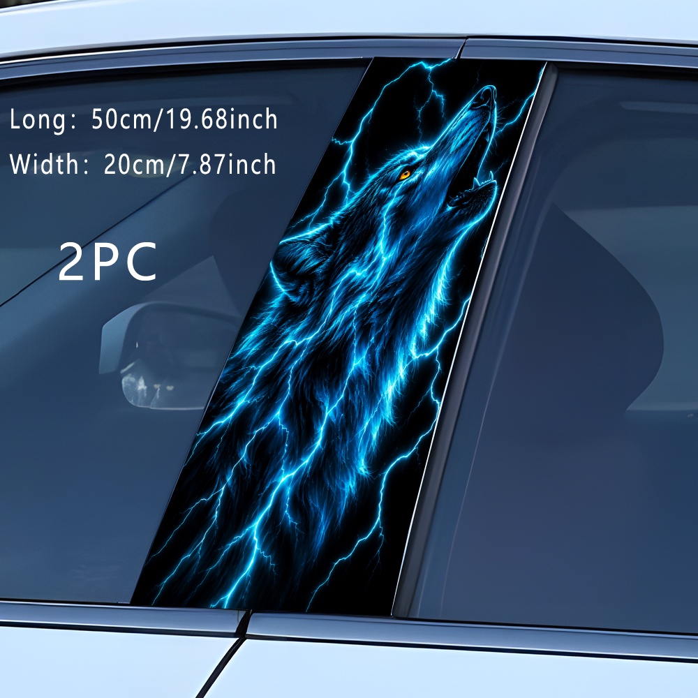 wolf decals for cars sold on Temu United States
