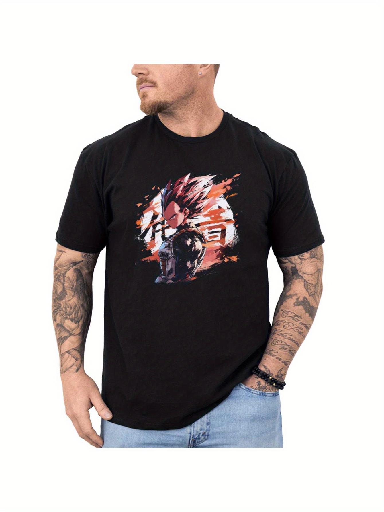 Unisex'S Anime Vegeta Saiyan T-Shirt