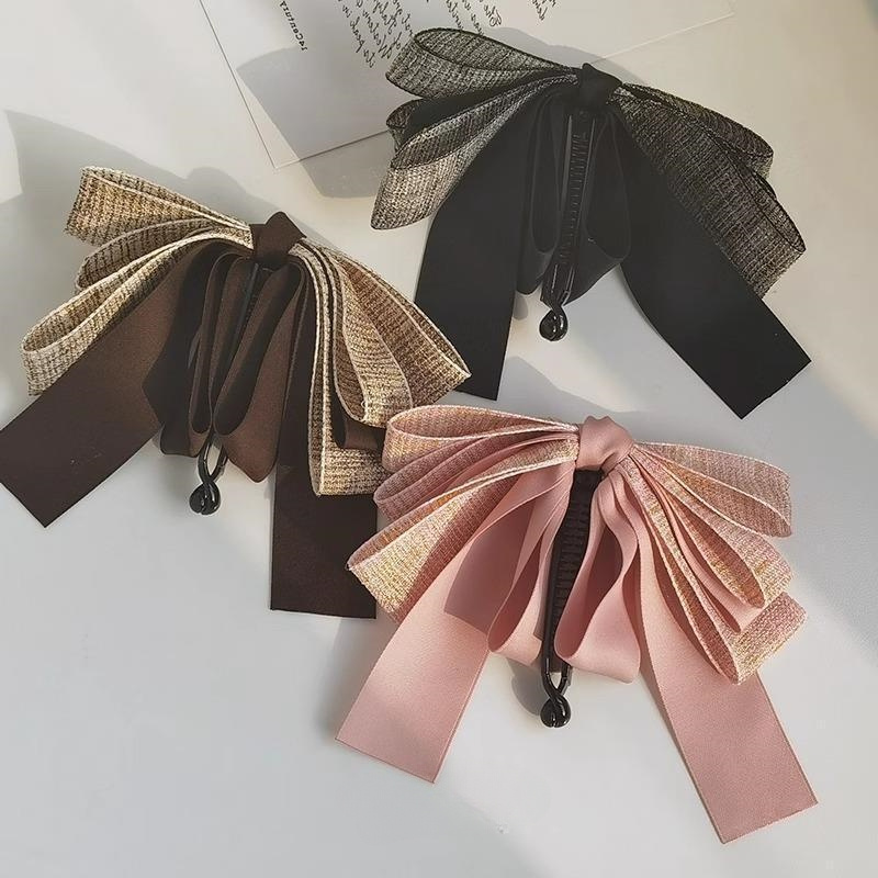 Elegant Bow Hair Clip - Warna 4