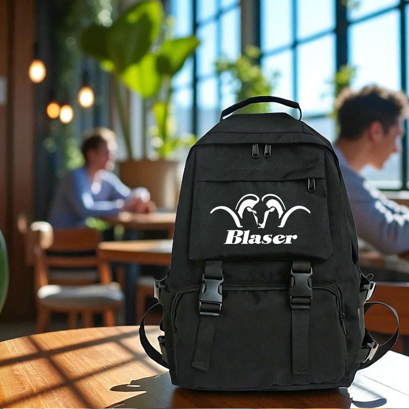 1pc   large capacity backpack - heavy-duty laptop backpack with 39.62cm laptop compartment, padded shoulder straps & zippered compartments - lightweight college, travel, work backpack for school, commuting, business - durable backpack for & - ideal gift for students & professionals - black with   logo print, adjustable padded straps, front zippered pocket,   main compartment, cute backpack, for teenager 0