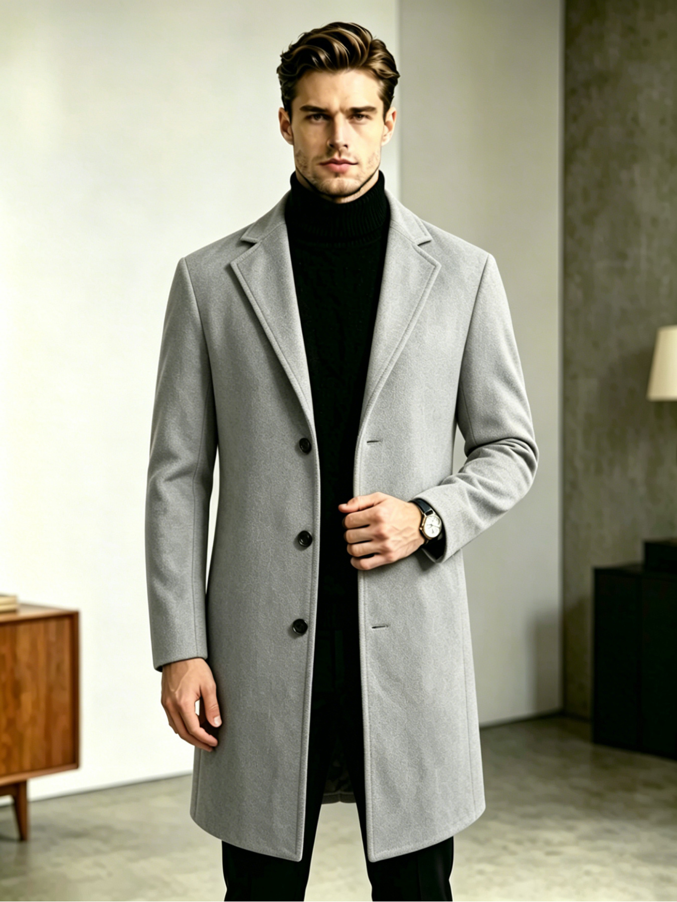 dress coats men sold on Temu Canada