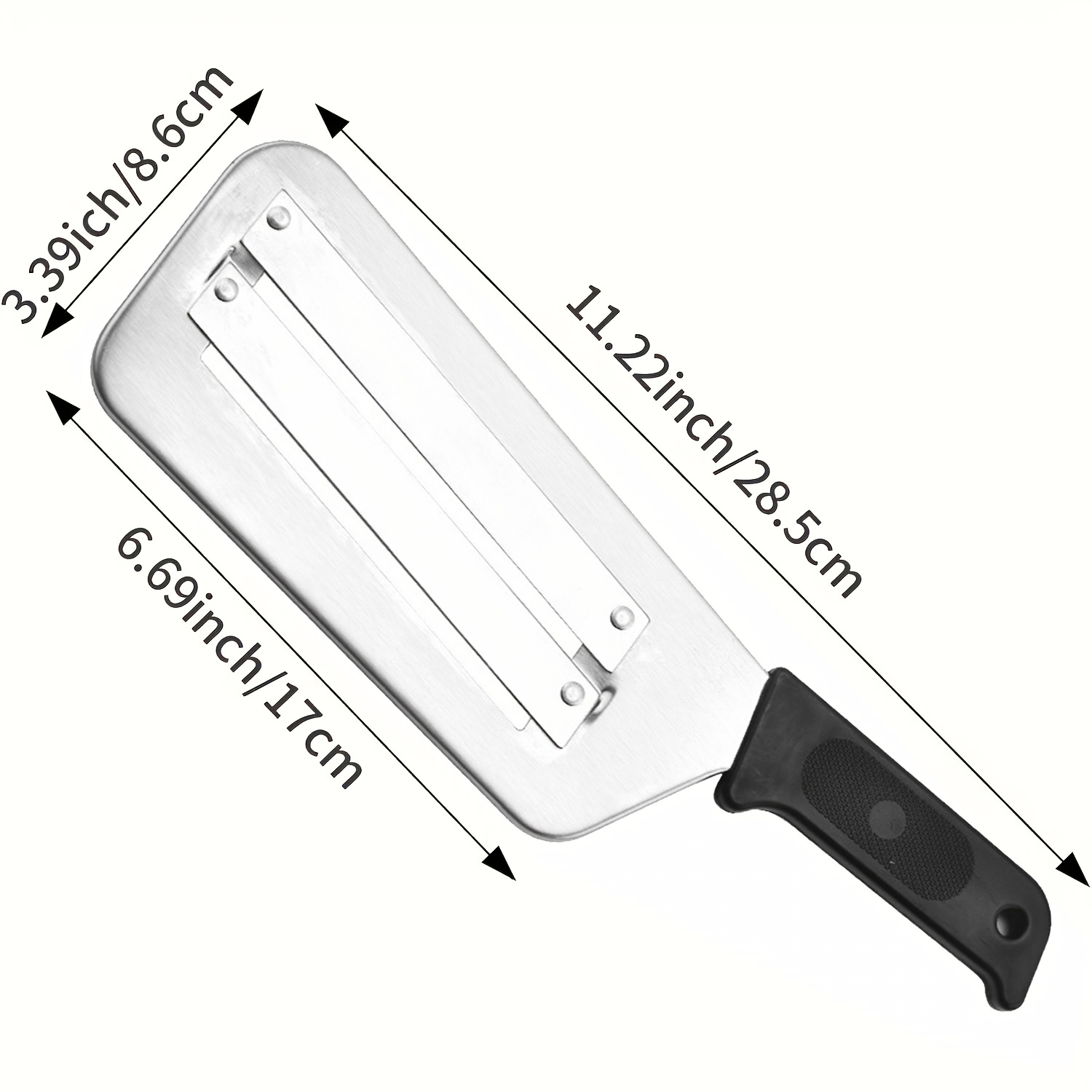 Stainless Steel Manual Cabbage Slicer | Multifunctional Vegetable Grater With Comfortable Grip For Efficient Salad Cutting, Potatoes, Carrots, | Kitchen Tool That Reused