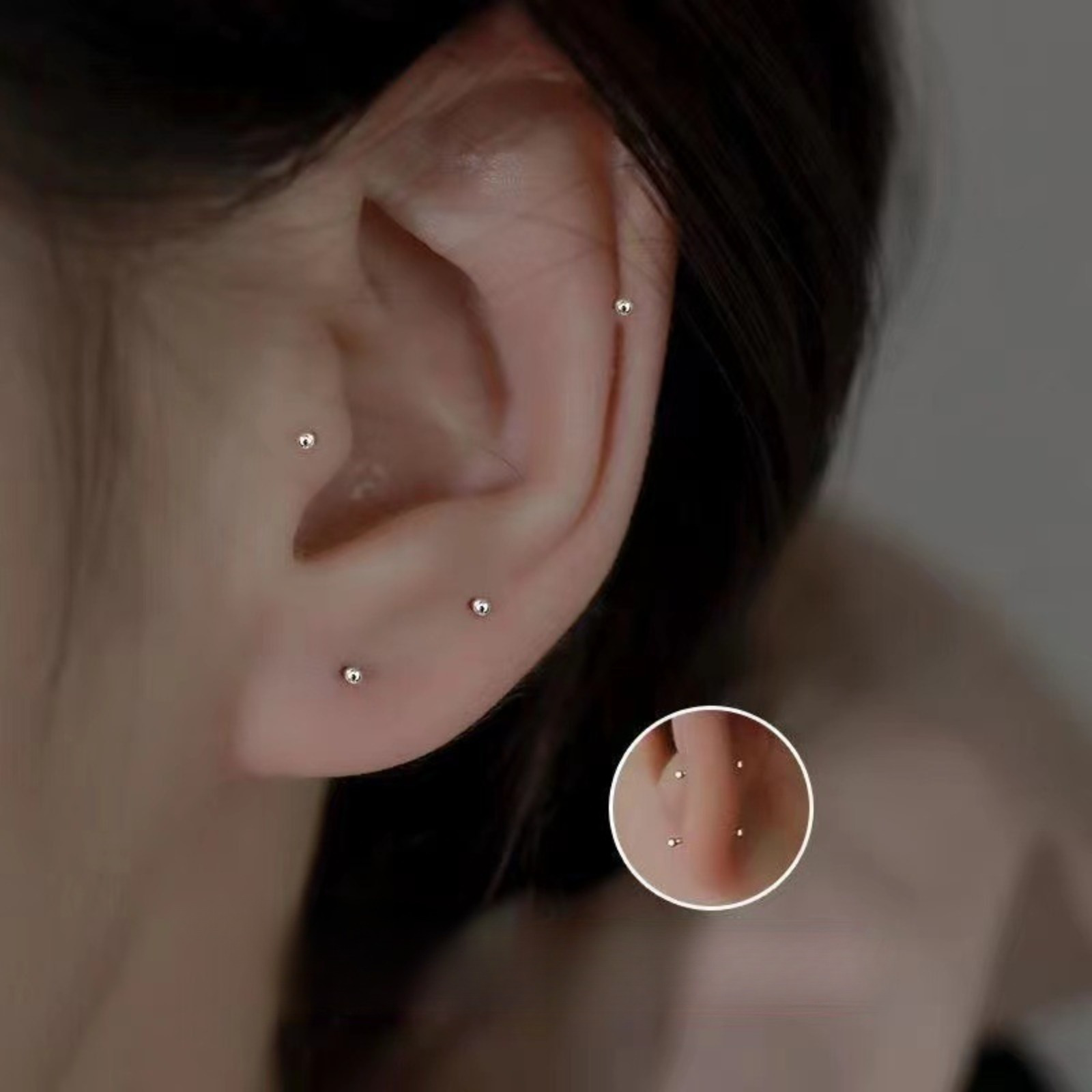 

Elegant 925 Sterling Silver Stud Earrings For Women - Hypoallergenic, , Casual Attire, Needed, Sleeping, No Removal
