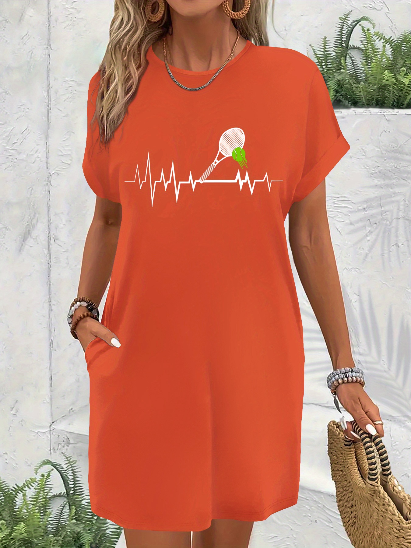 slim fit dress slacks Open Back Workout Tops Women Short Sleeve Oversized Baggy Shirts Dress –  Fumba Store main image 0