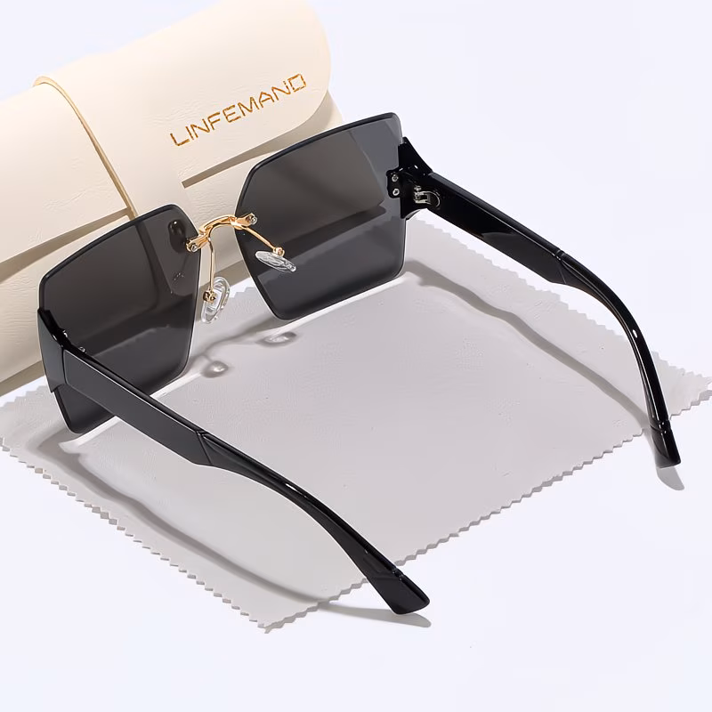 rimless decorative glasses for women summer party dance outfit festival gift Product details 8