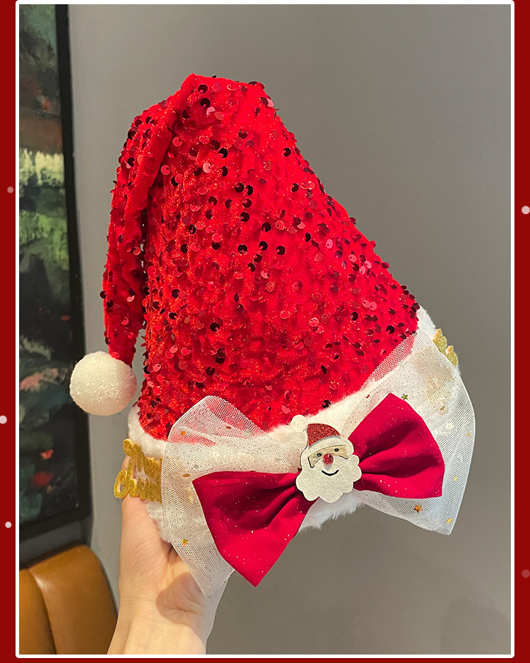 Schattige Herten Kerstmuts - Rood & Wit Santa Feestaccessoire met Pluizige Oren, Lichtgewicht Feestdecoratie voor Cosplay, Foto Props, Kerstfeesten - Geen Montage Nodig, Feestelijke Partymuts, Kerstkostuums, Cosplay Hoofddeksel, Speels Ontwerp, Zachte Textuur, Seizoensgebonden Hoofddeksels, Whimsical Design, Alleen Handwas, Cadeau voor Haar, Fotoshoot Props, Schattige Herten Rodehoofd Kleine Hertje, Feestelijke Kleding, Cosplay Props, Kerstversiering, Zachte Hoofddeksels, Lichtgewicht