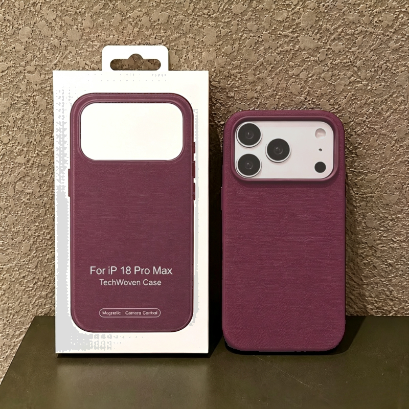 TEMU Phone Case: Phone Case - Fabric Magnetic Closure, High-end Drop-proof Protective Case With Ai Button Protection, Unisex Couple's Style, Suitable