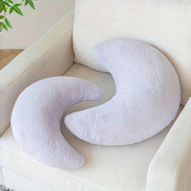 Almohada de Luna en Colores, Cojín Decorativo de Piel Sintética para  Dormitorio y Sofá, Almohadón Lindo para Decoración de p