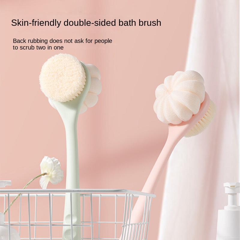 wall mountable long handle shower brush with soft bristles for back scrubbing   no battery required   personal care tool Product details 2