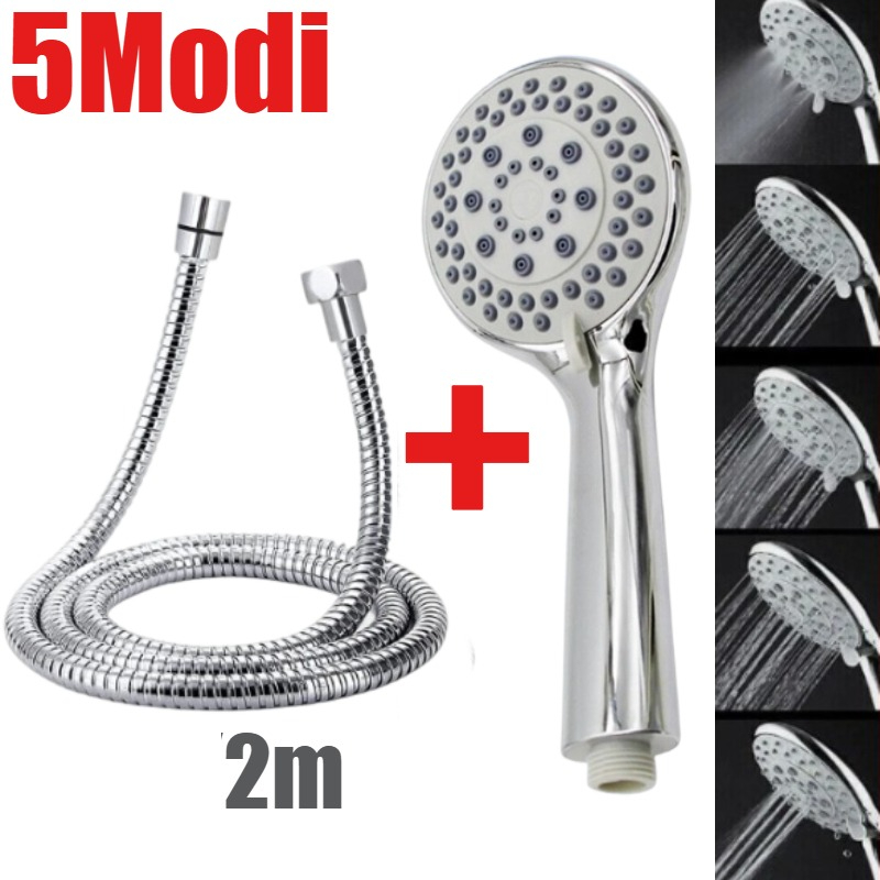 5-mode High-pressure Handheld Shower Head | Water- Showerhead With Hose For Shower Use For Shower Use