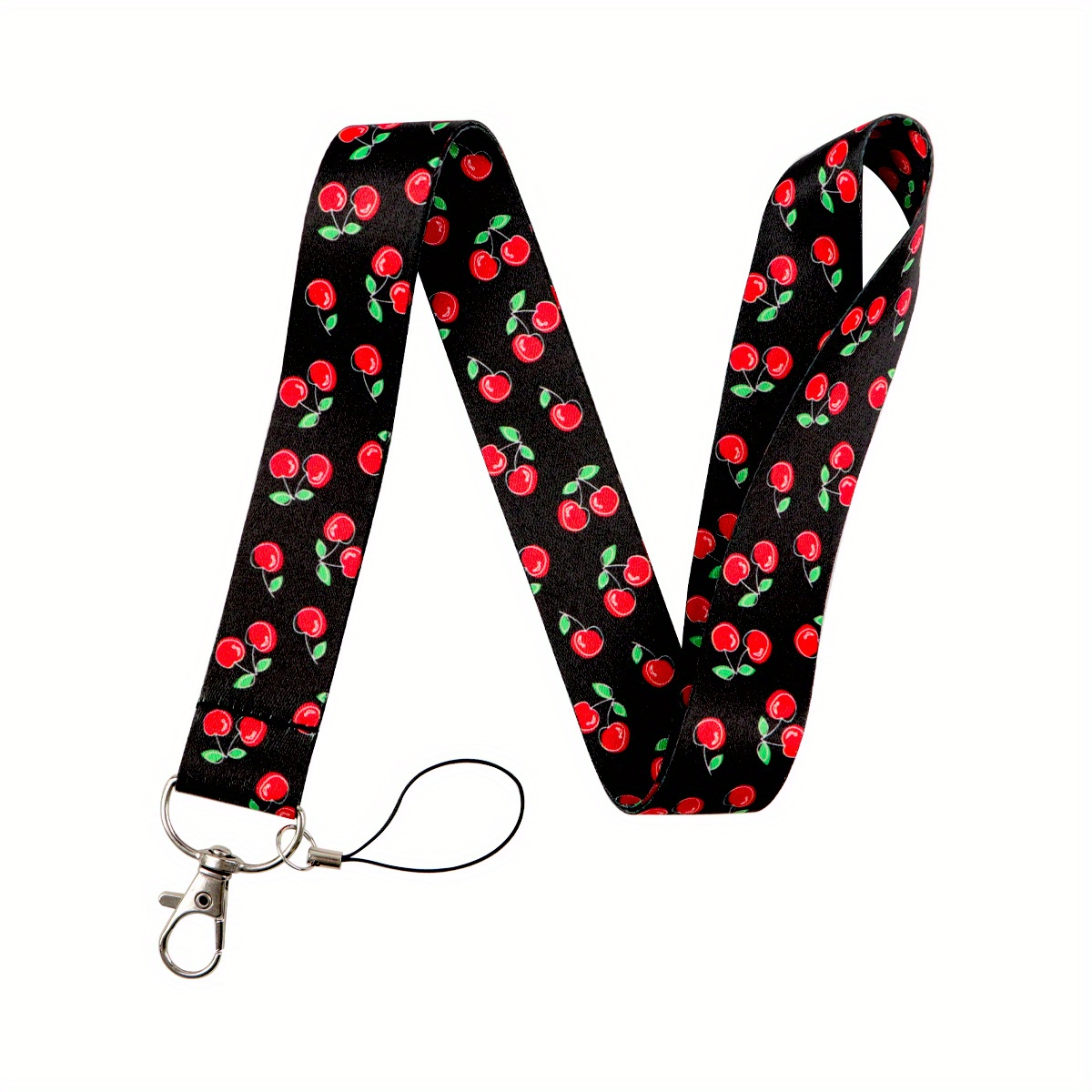 1pc Lanyard Keychain For Id, Credit Card Cover, Mobile Phone Charm, Neck Straps, Holder, And Key Holder Additions