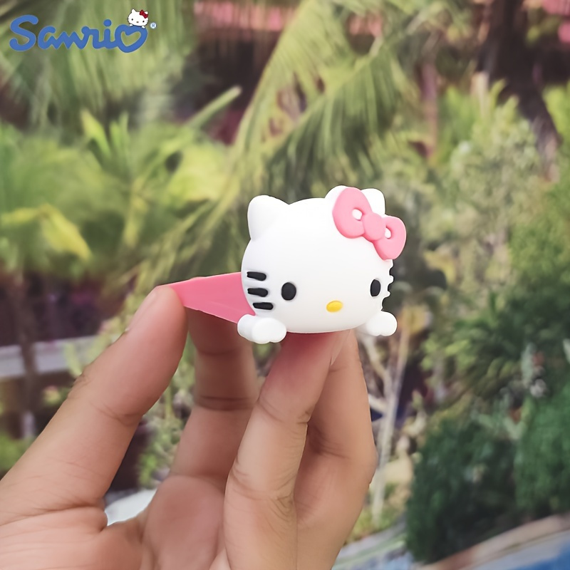 1 Pack Hello Kitty Polished Metal End , Durable Plastic & Rubber Non-drilling Anti-slip Under Door Mount, Shock Absorbent Door Wedge