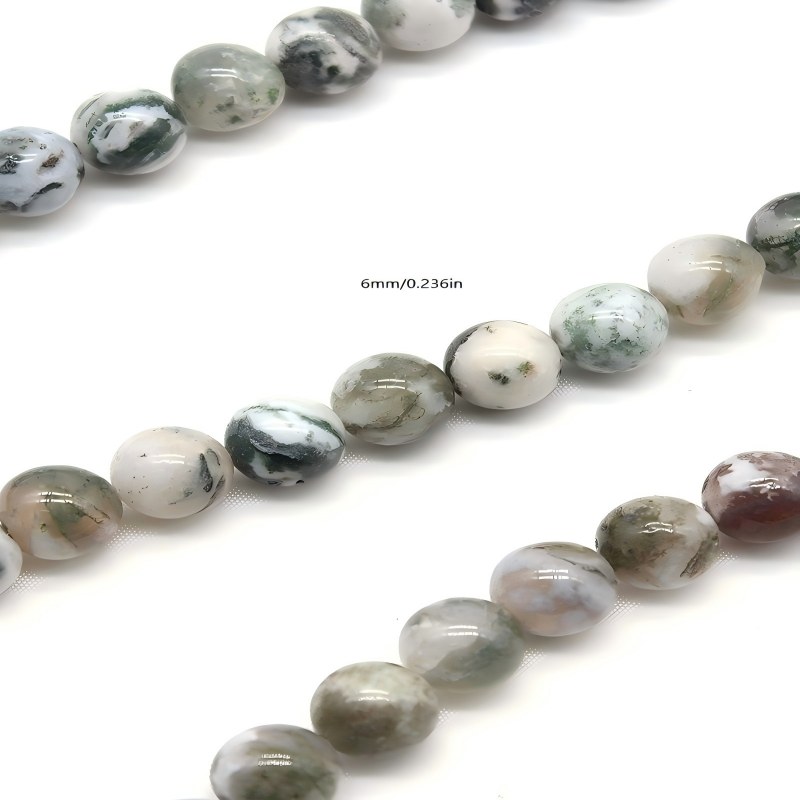 TEMU 4/6/8mm Grain Agate Loose Beads For Jewelry Making, Bracelets, Earrings, Necklaces, Phone Charms, Jewelry Crafting Supplies, Beading Projects