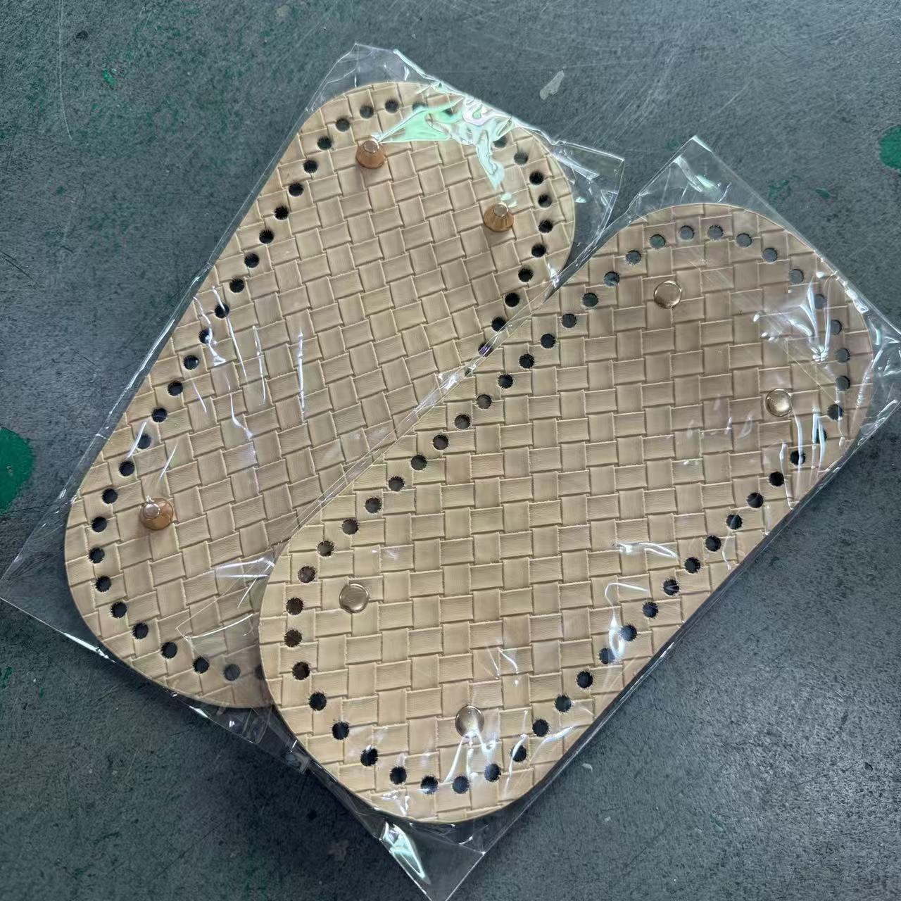 TEMU 2pcs Set 22 X 10 Knitted Pu Base, Ideal Base Additions For Handmade Bags, With Stock, Shaping Of Crochet Bags, Best New Knitted Pu Bag Base,