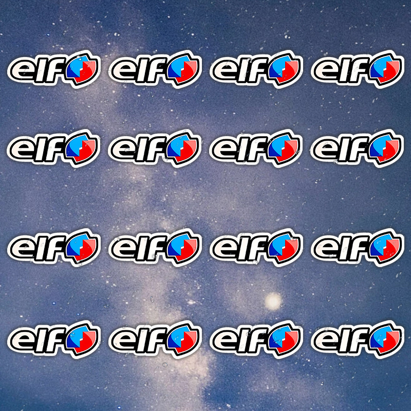 TEMU Elf Logo Sticker - Durable Decal, Suitable For Laptops, Helmets, Motorcycles, Cars, Guitars, And