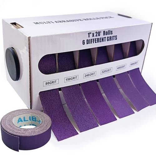 abrasive cloth roll premium zirconia 4 5 6 6 8 meters sandpaper roll with dispenser 80 150 240 320 400 600 grit sand assortment sand paper for metal automotive wood diy dry wet polishing