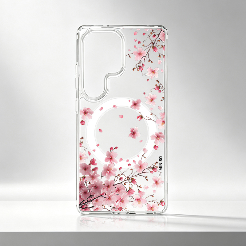 TEMU Phone Case - Miniso Phone Case With Suitable For For Galaxy S22 S23 Ultra S24 S25 Fes 25edge S26ultra Transparent Acrylic Magnetic Protective