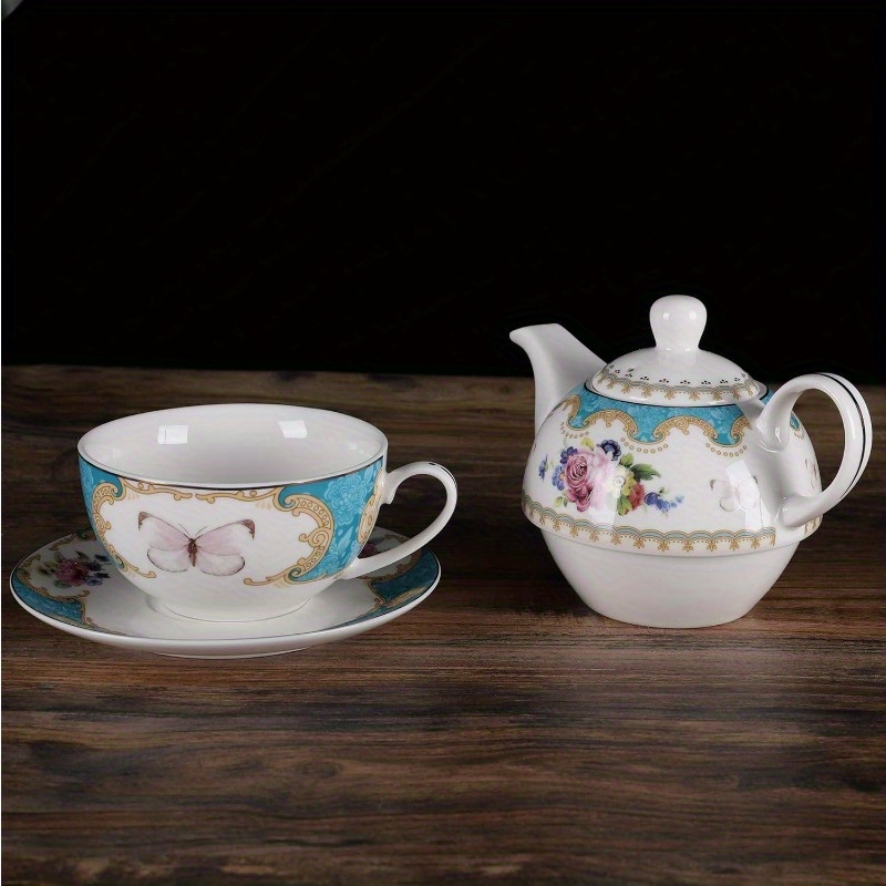   english porcelain tea for   floral teapot with cup   cup and saucer set Product details 3