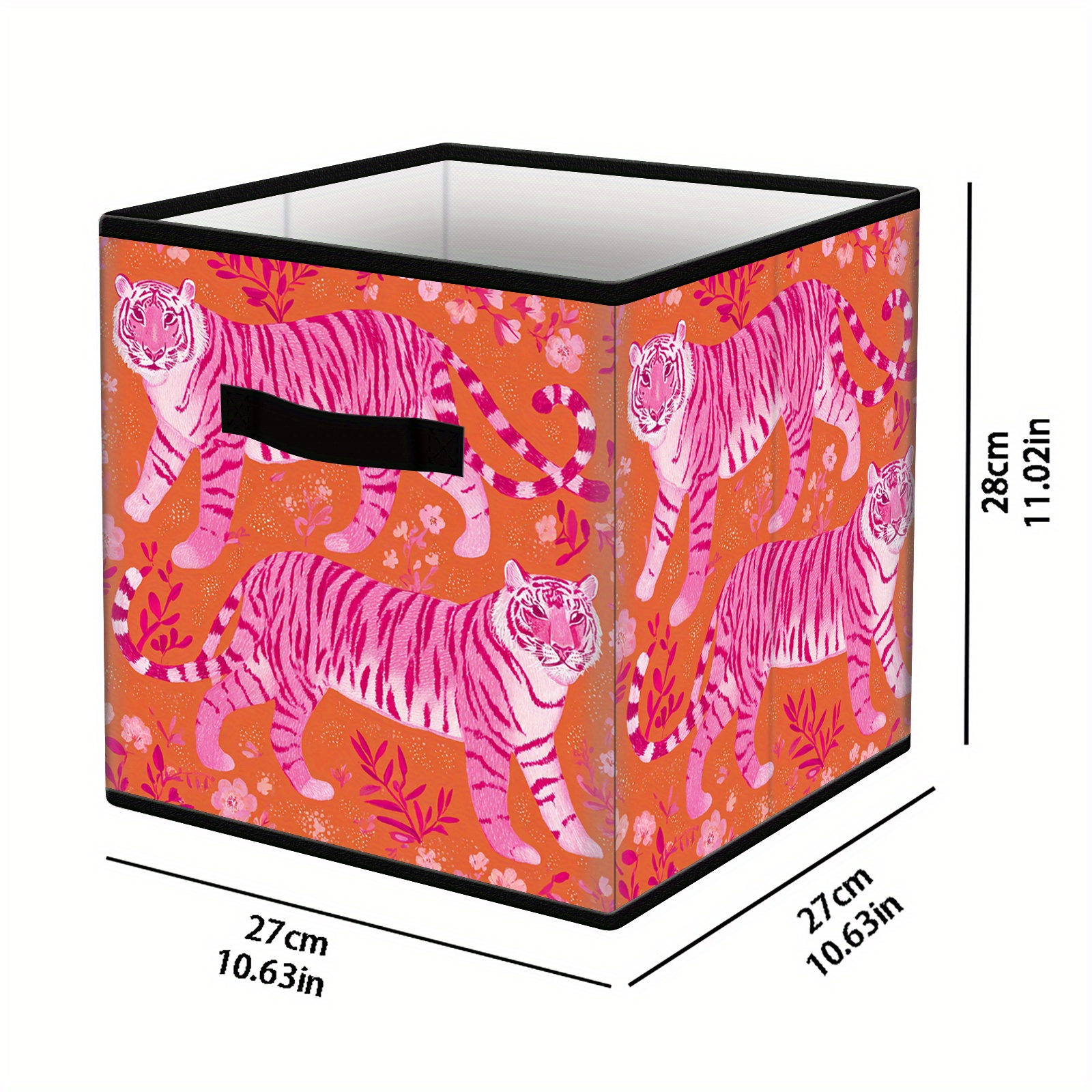 TEMU Boîte de rangement sous lit, 1 pièce de boîte de rangement en tissu pliable pour , panier de rangement en tissu cube - Panier de rangement