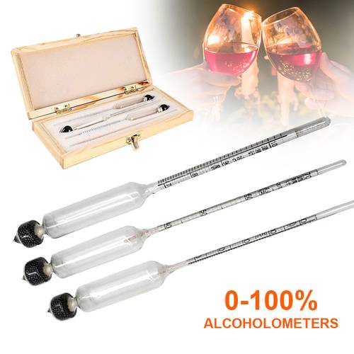 professional alcohol meter detector set tool 0 100 tester for vodka whiskey wine concentration meter