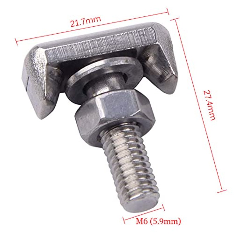 6pcs T-Bolt Battery Terminal Replacement Kit