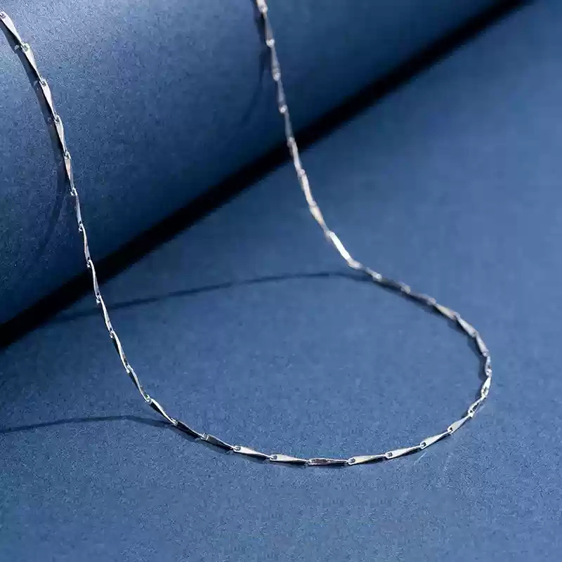 

Women's Thin Chain Necklace, High-end Elegant 925 Silver Clavicle Chain Chain, Women's Melon Seed Chain Clavicle Chain Necklace Women's Necklace, Suitable For , Women' Gift Christmas Gifts