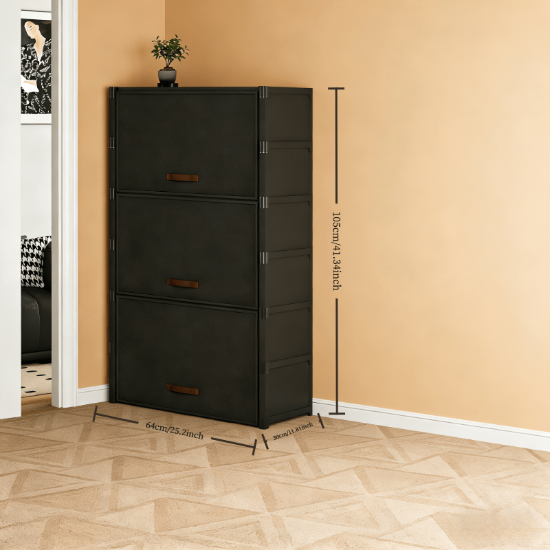 1 Large Capacity for Home Metal Shoe Rack, Independent Dust-Proof Shoe Rack, Durable Plastic And Metal Frame, Foldable Shoe Cabinet, Making Shoes a Clean And Tidy for Home, a Good Helper for Home Storage And Organization