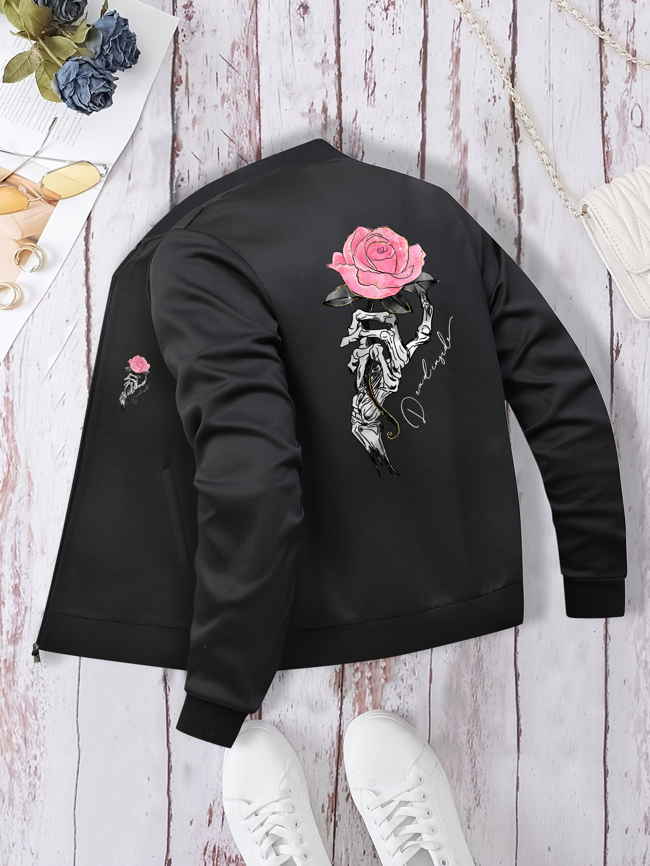 rose jacket sold on Temu United States