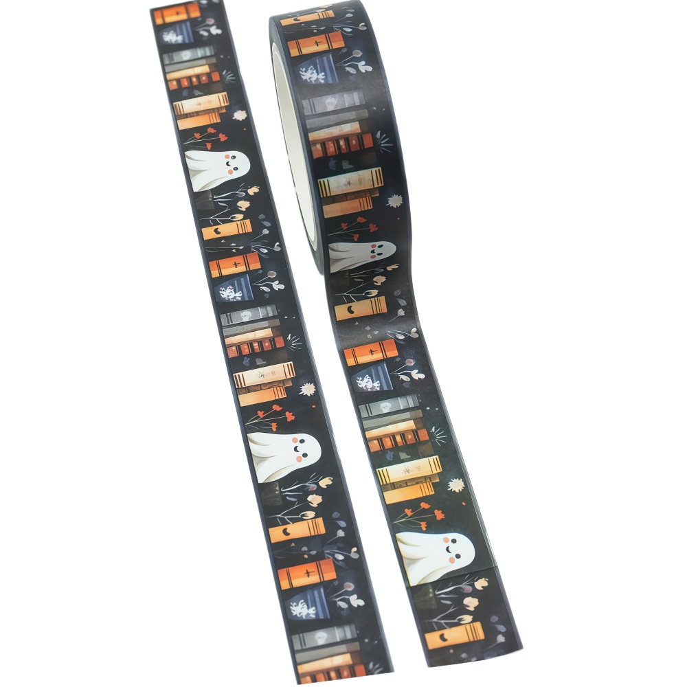 TEMU 1 Roll Dark Bookshelf Washi Tape, Suitable For Journals / Diaries, Diy Crafts, Temporary Document Labeling, And Notebook Edge Decoration