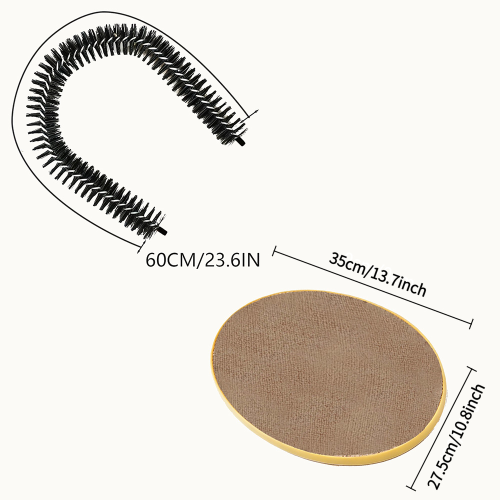 TEMU Automatic Cat Grooming Brush With Replacement Brush Heads And Base, Self-cleaning Pet Brush Suitable For All Cat Breeds And Kittens, Combines