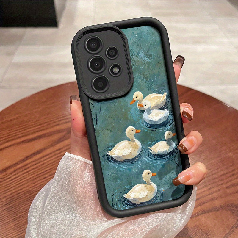 TEMU Phone Case: Cartoon Cute Duck Swimming Pattern Phone Case For Galaxy A01/a02s/a03/a03s/a05/a10s/a11/a12/a13/a14 5g/a15