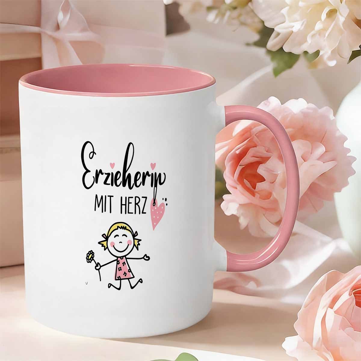 1pc Novelty Educator Heart Kindergarten Teacher Mug, Coffee Cup, Juice Cup, 11oz360ml, Fun Gift