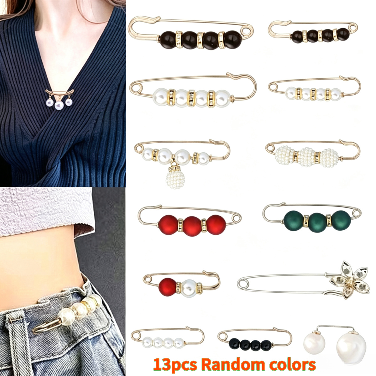 TEMU 13pcs/suit Sets Of Size Specifications Mixed . Suitable For Fixing Clothes And Skirts, Tightening The Waistband, Reducing The Waist Size,