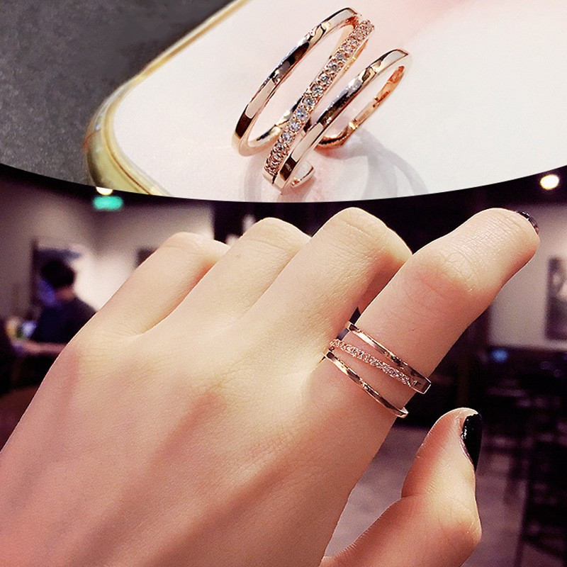 TEMU A Fashionable Statement Women's Ring, , Individual Light And Delicate Index Ring