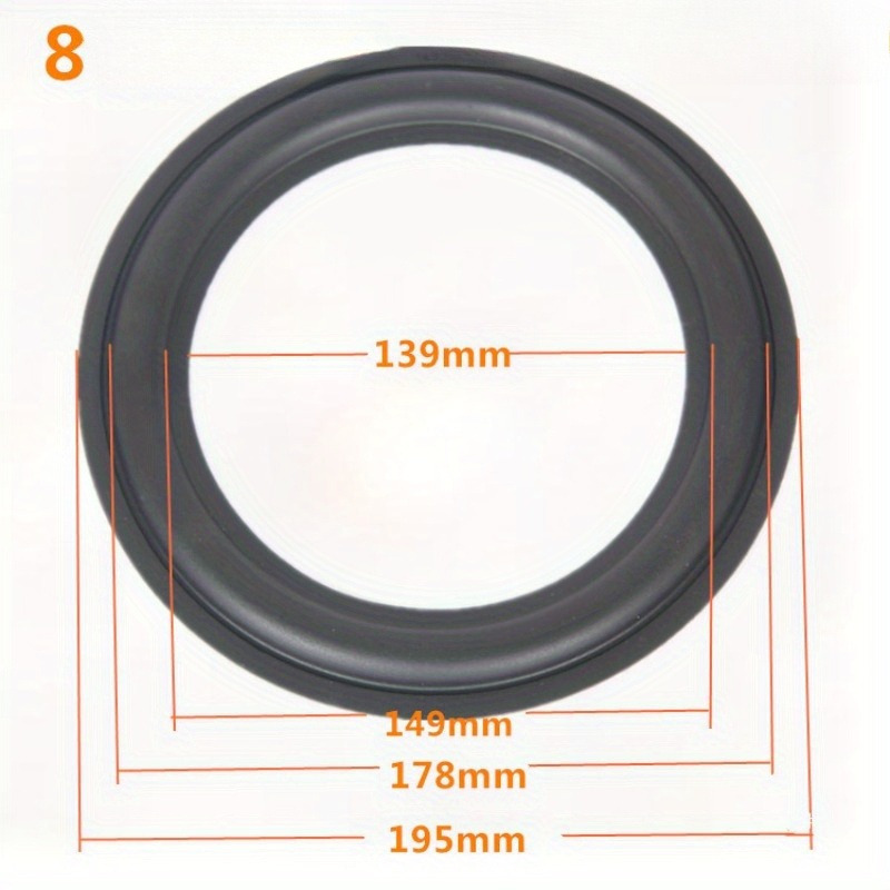 E-shop 3-12 Zoll Ring Lautsprecher Gummi Rand Reparaturteile Lautsprecher Surround Gummi Ersatzteile für Lautsprecher Reparatur Oder 3 4 5 6.5 7 8 12