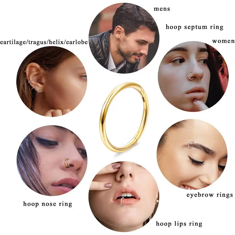 Diamday 3 Stuks G23 Titanium Neusring Hoepels Voor Vrouwen 18G 16G Scharnierende Septum Ring CZ Clicker Segment Septum Lip Neus Oor Wenkbrauw Tragus Hoepel Helix Kraakbeen Conch Rook Daith Piercing Diamday 3 Stuks G23 Titanium Neusring Hoepels Voor Vrouwen 18G 16G Scharnierende Septum Ring CZ Clicker Segment Septum Lip Neus Oor Wenkbrauw Tragus Hoepel Helix Kraakbeen Conch Rook Daith Piercing