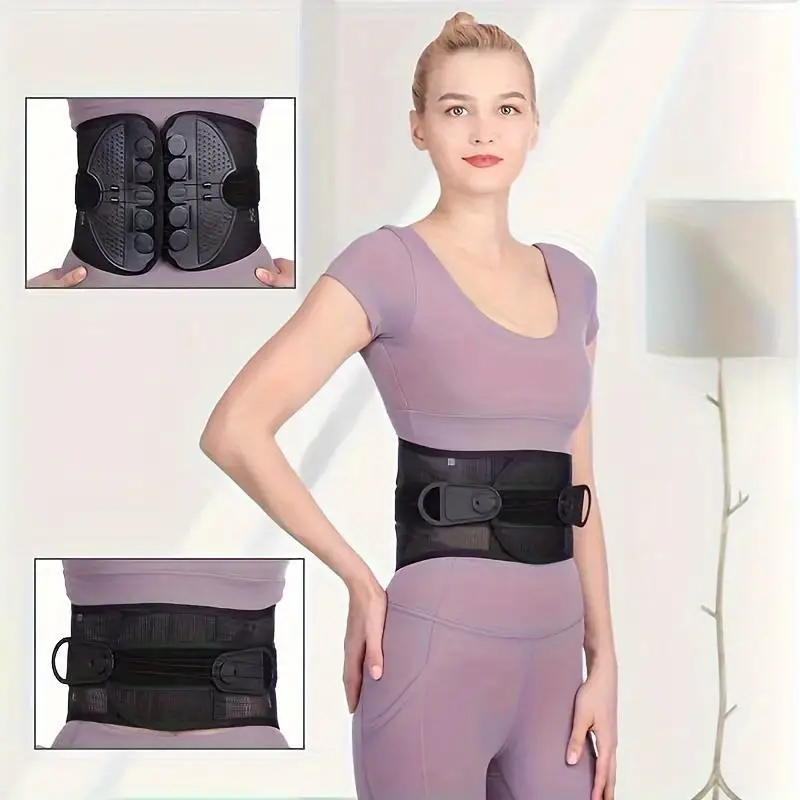 1pc adjustable sports belt breathable mesh   double drawstring sports belt unisex waist protection belt for outdoor sports hiking camping fitness office etc Product details 0
