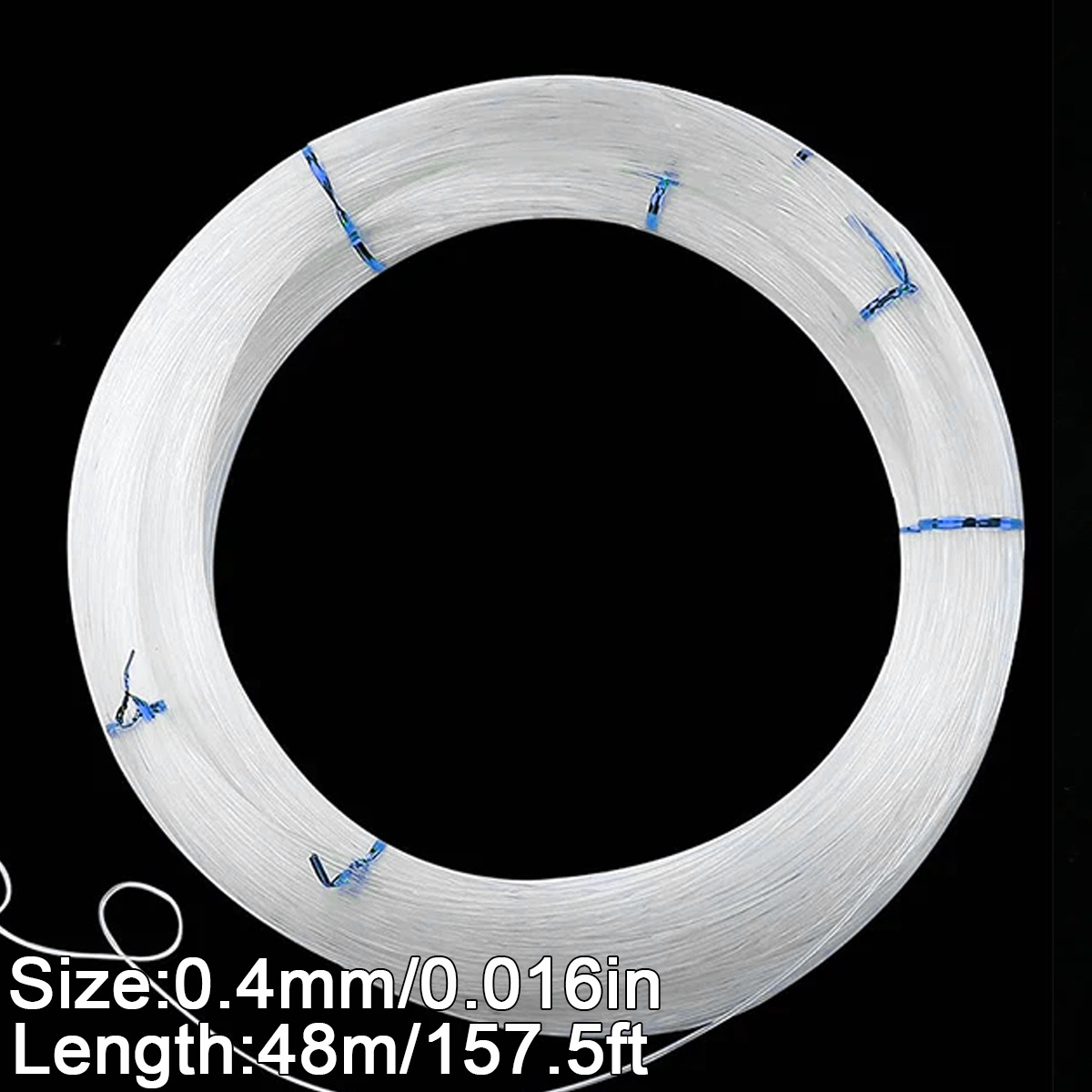 TEMU /40/60/84M... 0.4/0.5/0.6/0.7/0.8... nylon multiuso non elastico per perline, filo per tessitura, nylon per braccialetti, filo per perline a