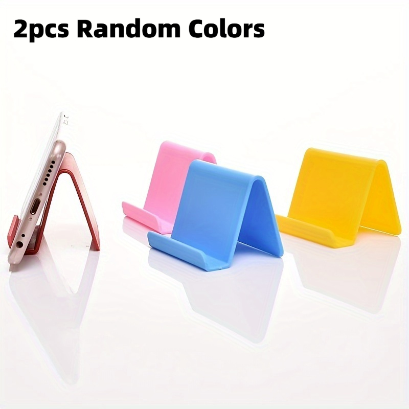 TEMU 2pcs Phone Stands In Random Colors, Lightweight And Portable, Suitable For Phone Sizes, Stable And Reliable, Making Them The Best Gifts For