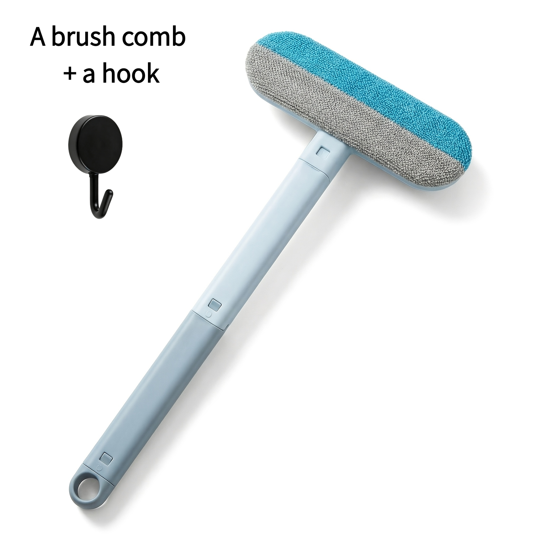 Image of 2pcs, Pet Multifunctional Hairbrush And Hook, Hair Removal Brush Hair Cleaner Carpet Sofa Bed Cat Hair Scraper Lint Roller