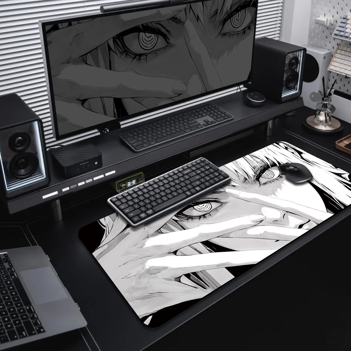 TEMU 1pc Tapis de Souris Gaming Extensible et Tapis de d'Ordinateur - Thème Anime de Bande Dessinée Féminine - Protecteur de Bureau d'Étude, Petit