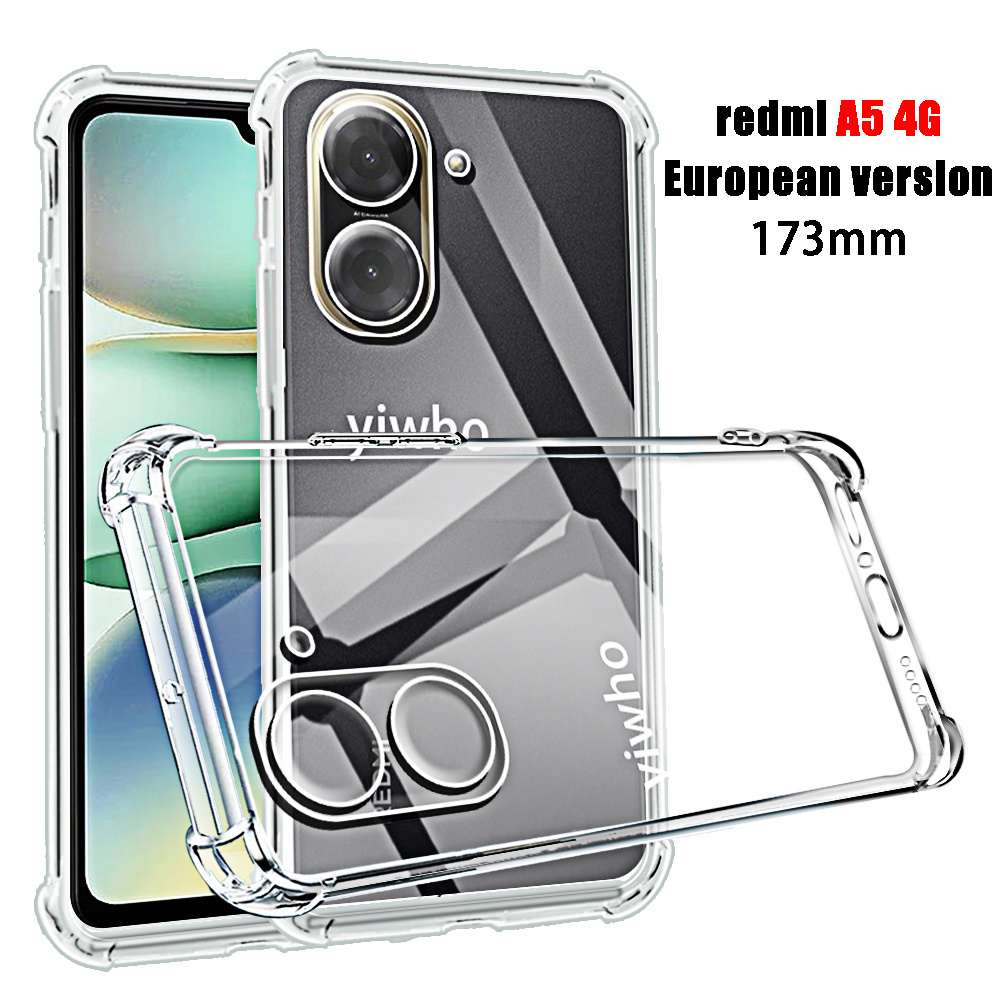 Transparent Phone Case For Redmi A5 4g European Version 173mm/ Version 171mm Clera Back Cover Phonecases Europe Protective Camera Lens Soft Shell