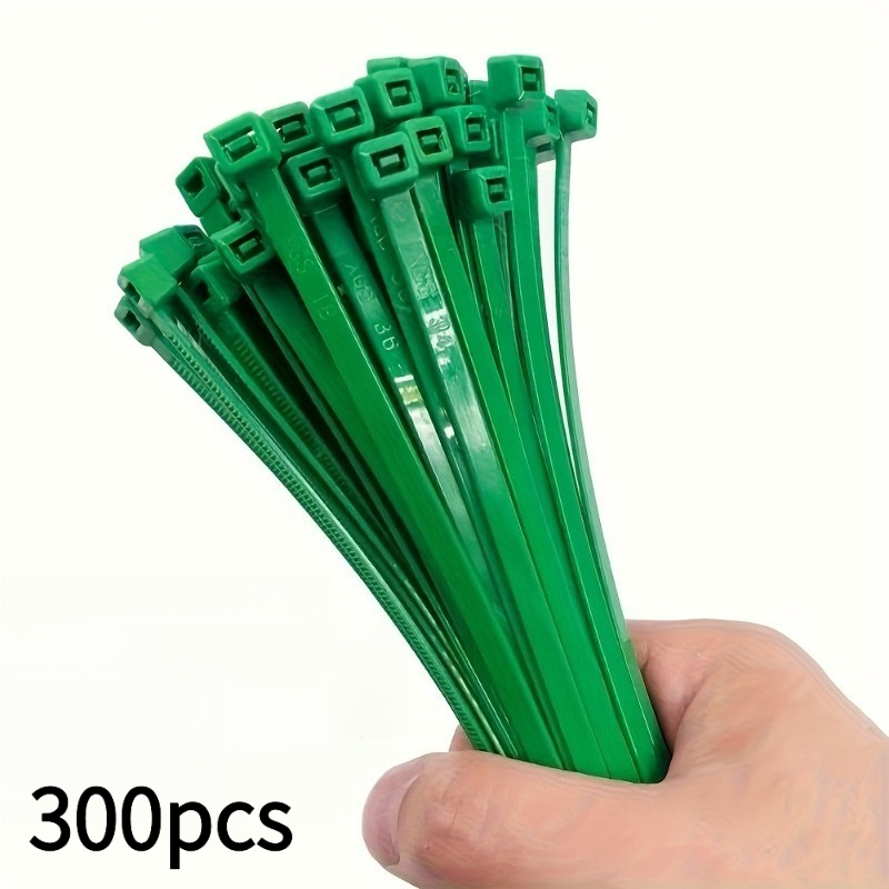 TEMU 300 piezas de de nailon autoblocantes de resistencia, adecuadas para enredaderas de jardín, sujeción de tuberías y cables, decoraciones de
