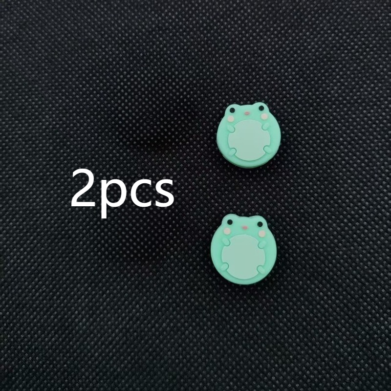 Set Of 2, Ns Joystick Button Covers, Designed In A Cartoon Style, Featuring A Non-slip Design, Compatible With Switch Gamepad Caps.