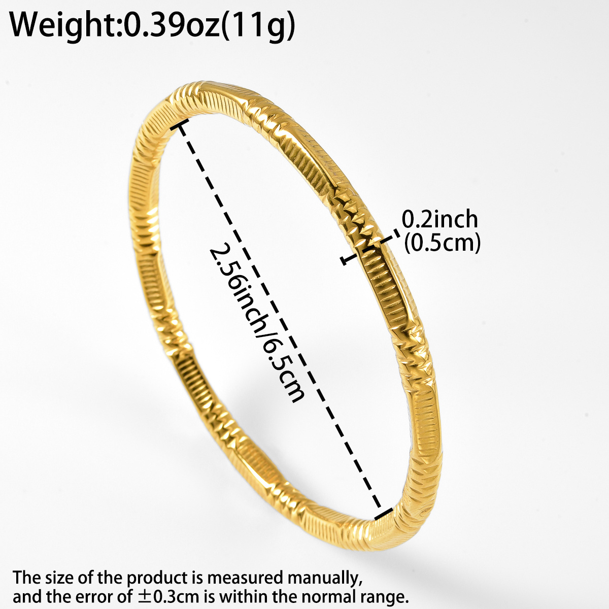 Women's Vintage Texture Stainless Steel Bracelet, Daily Wear