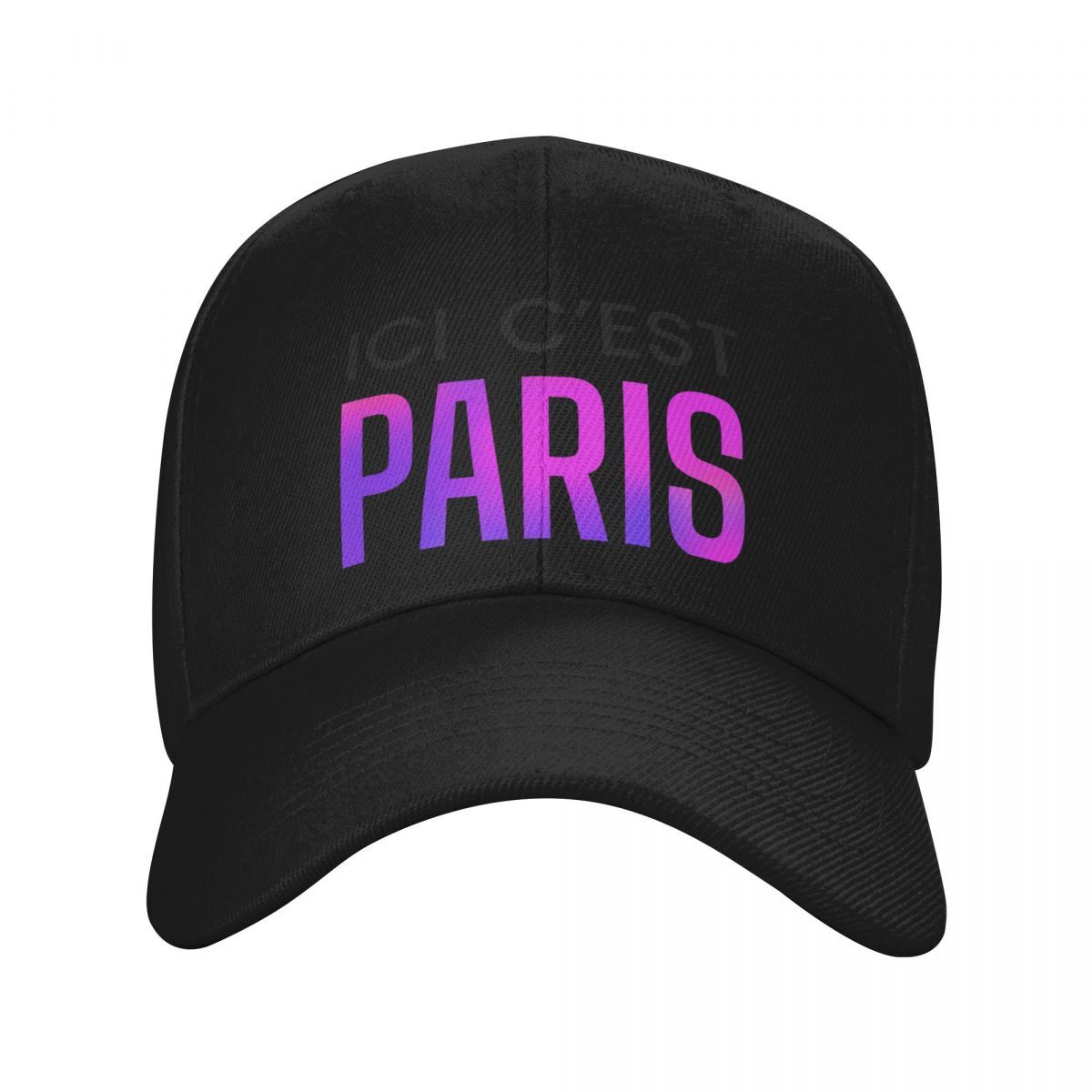 

1pc Casquette de holographique "Ici C'est ", % , , réglable, de unisexe et les tenues décontractées.