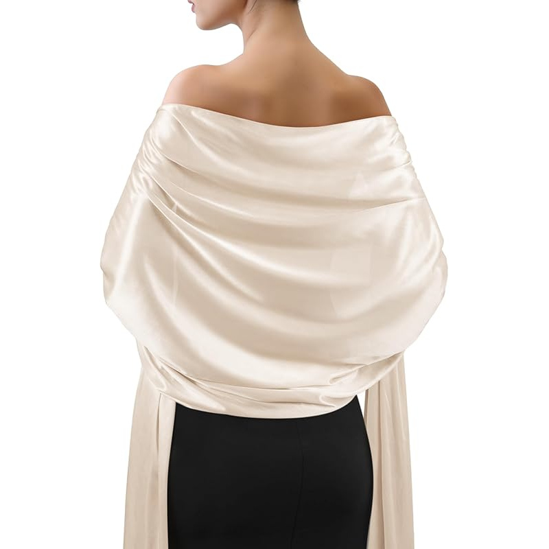 formal cover ups for dresses womens elegant satin shawl wrap wedding bridal Wedding Events