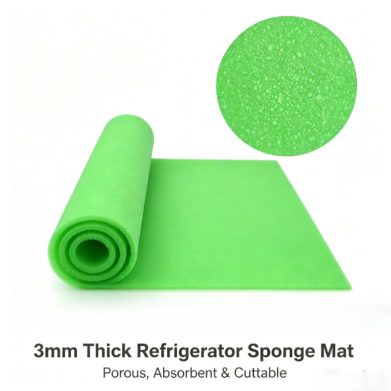 TEMU Cuttable Refrigerator Drawer Sponge Mat 39.3x13.1x0.1in – Reusable Absorbent Non-slip Cushion Pad For Kitchen, Cabinet, Sink, Shoe Rack, Wire