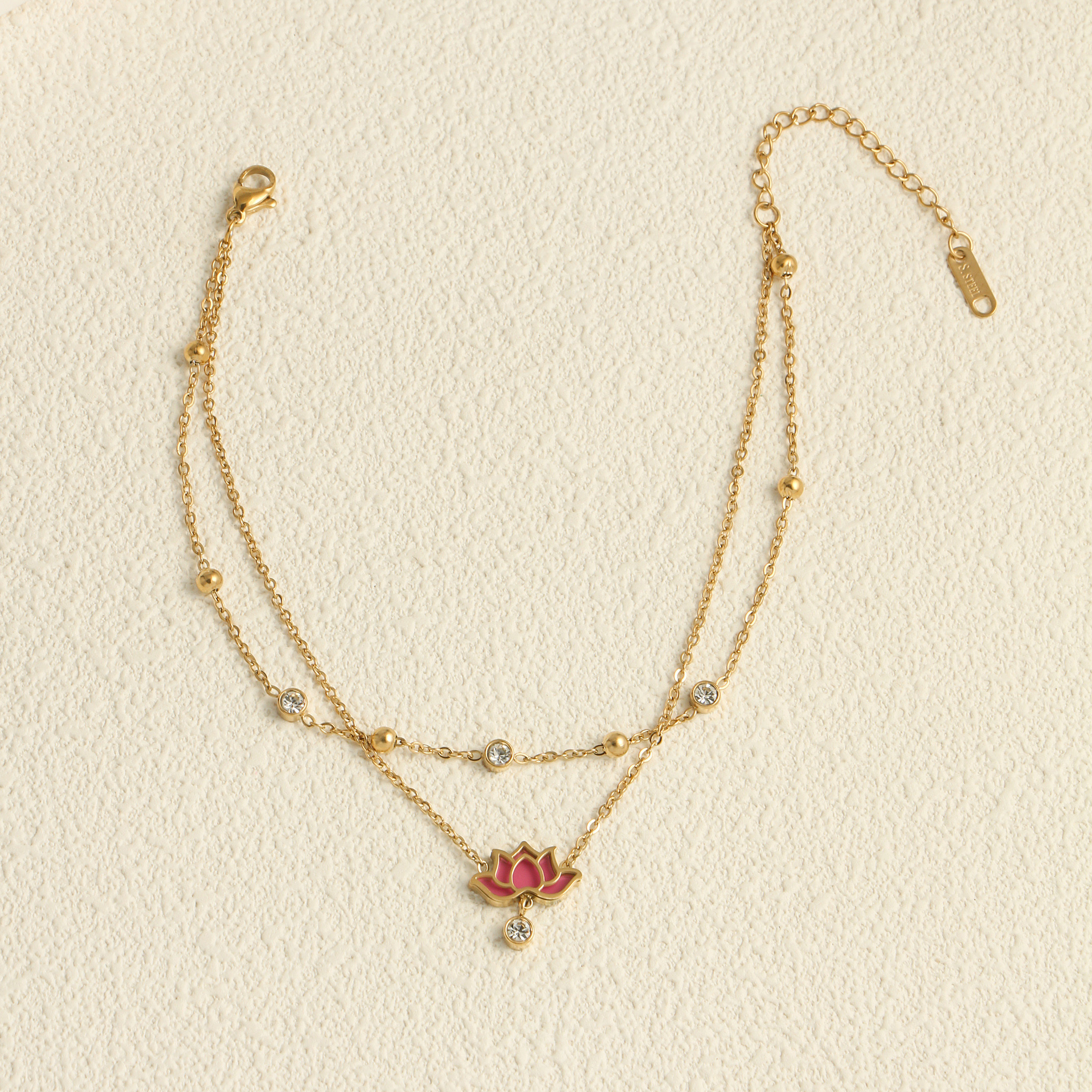 Simple Elegant Lotus Decoration Anklet, Daily Wear